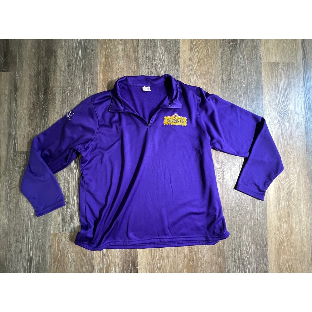 Augusta Sportswear Quarter Zip Pullover Ladies 2XL Purple Saenger Mobile Alabama